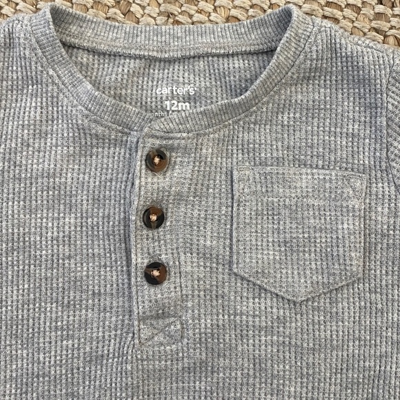 Carter's Gray Ribbed Set - Picture 2 of 5